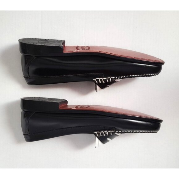 GH Bass Weejuns Whitney Penny Loafers Black White Leather Womens 9 M Preppy NWOB - Picture 7 of 8